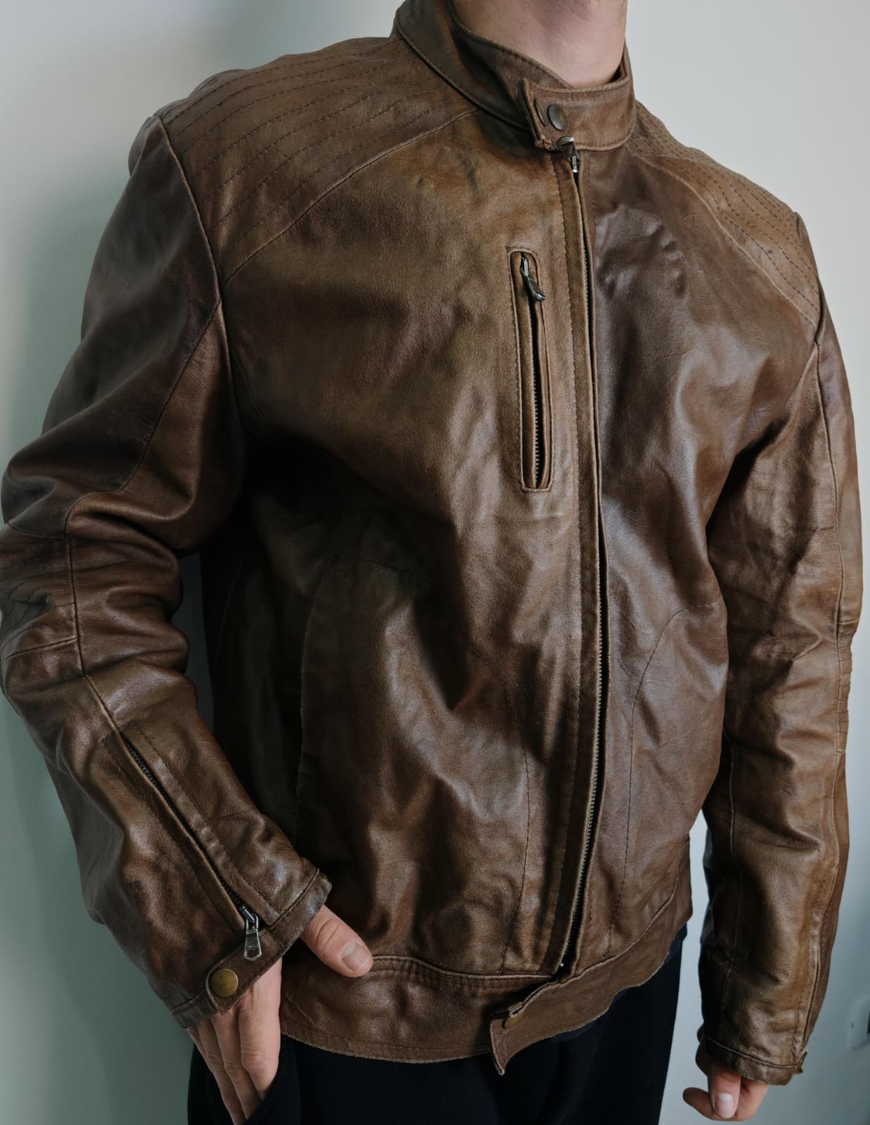 Giacca in vera pelle