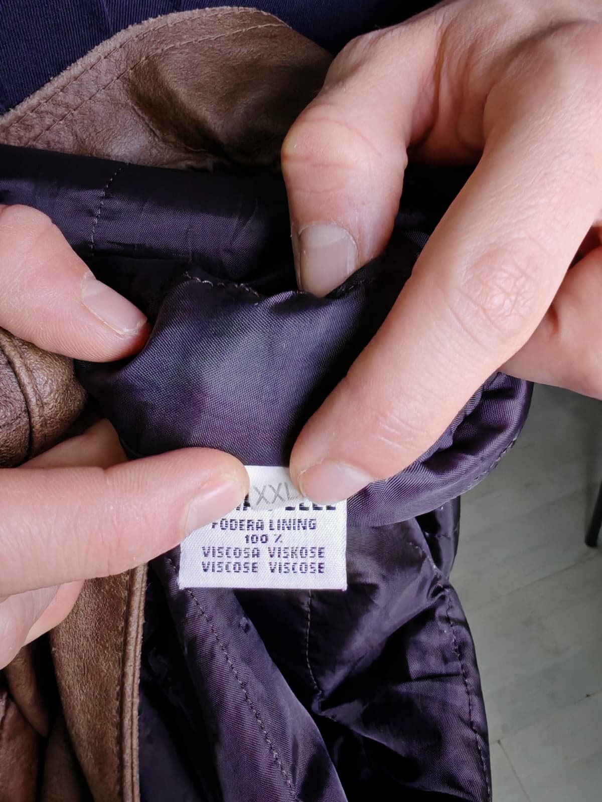 Giacca in vera pelle