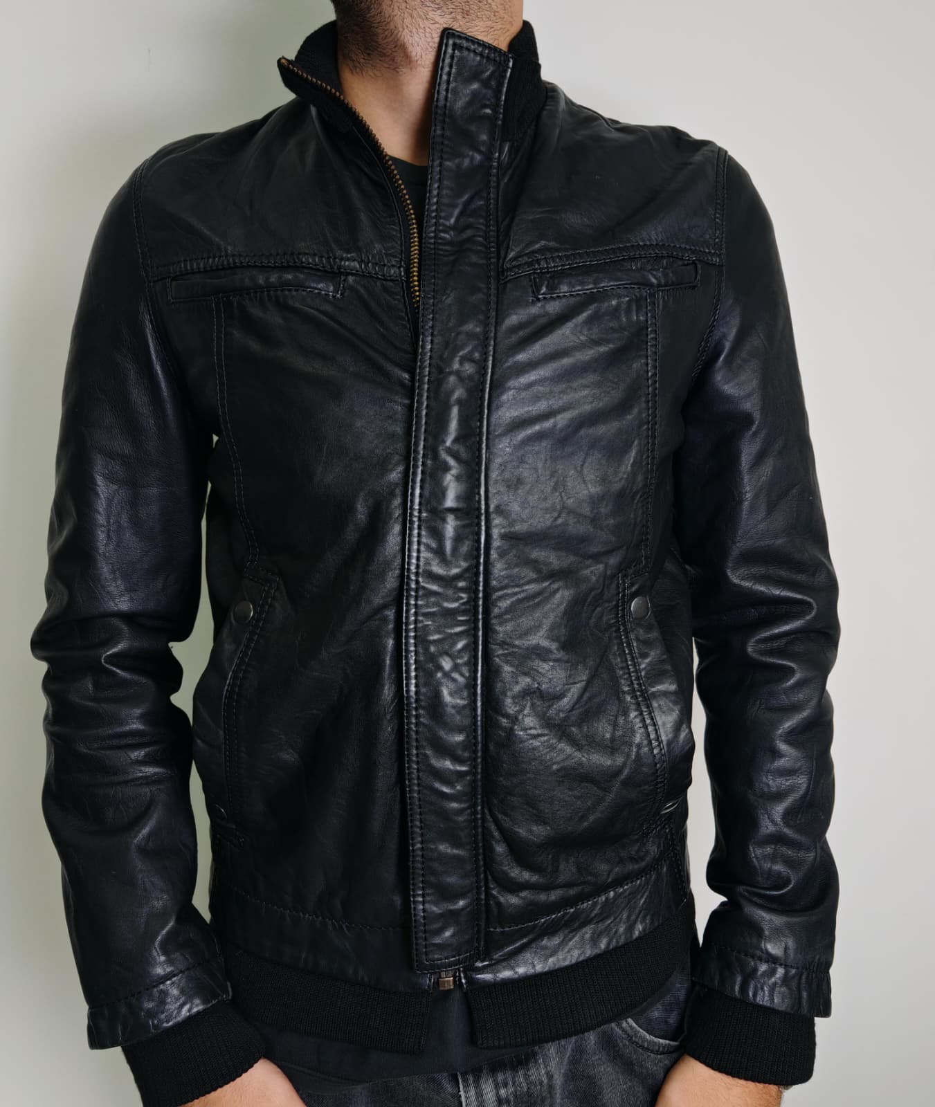 Giacca in vera pelle