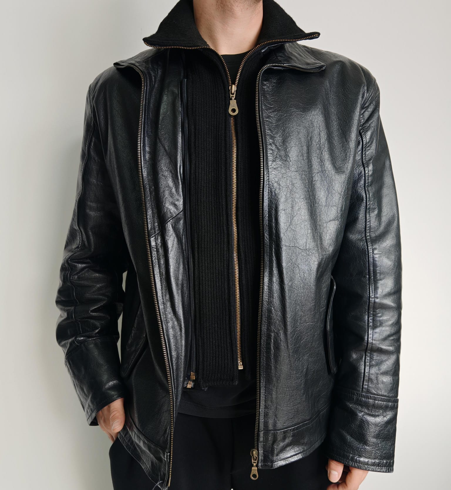 Giacca in vera pelle